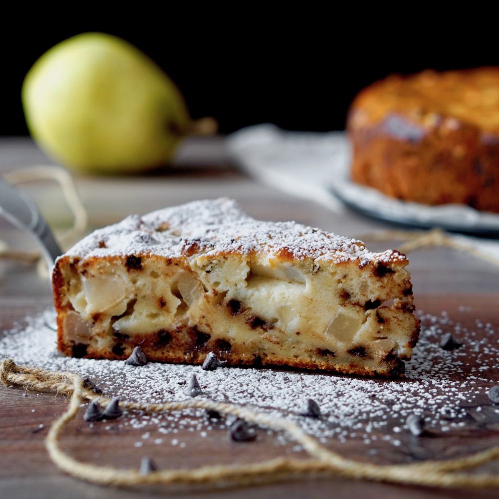 Chocolate and Ricotta Pear Cake